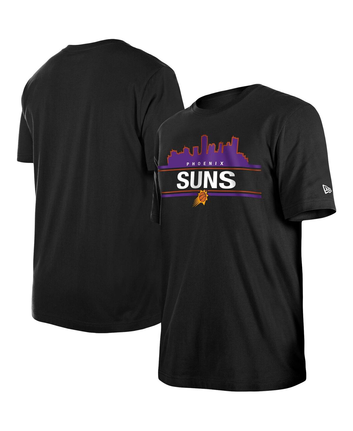 NEW ERA MEN'S NEW ERA BLACK PHOENIX SUNS LOCALIZED T-SHIRT 