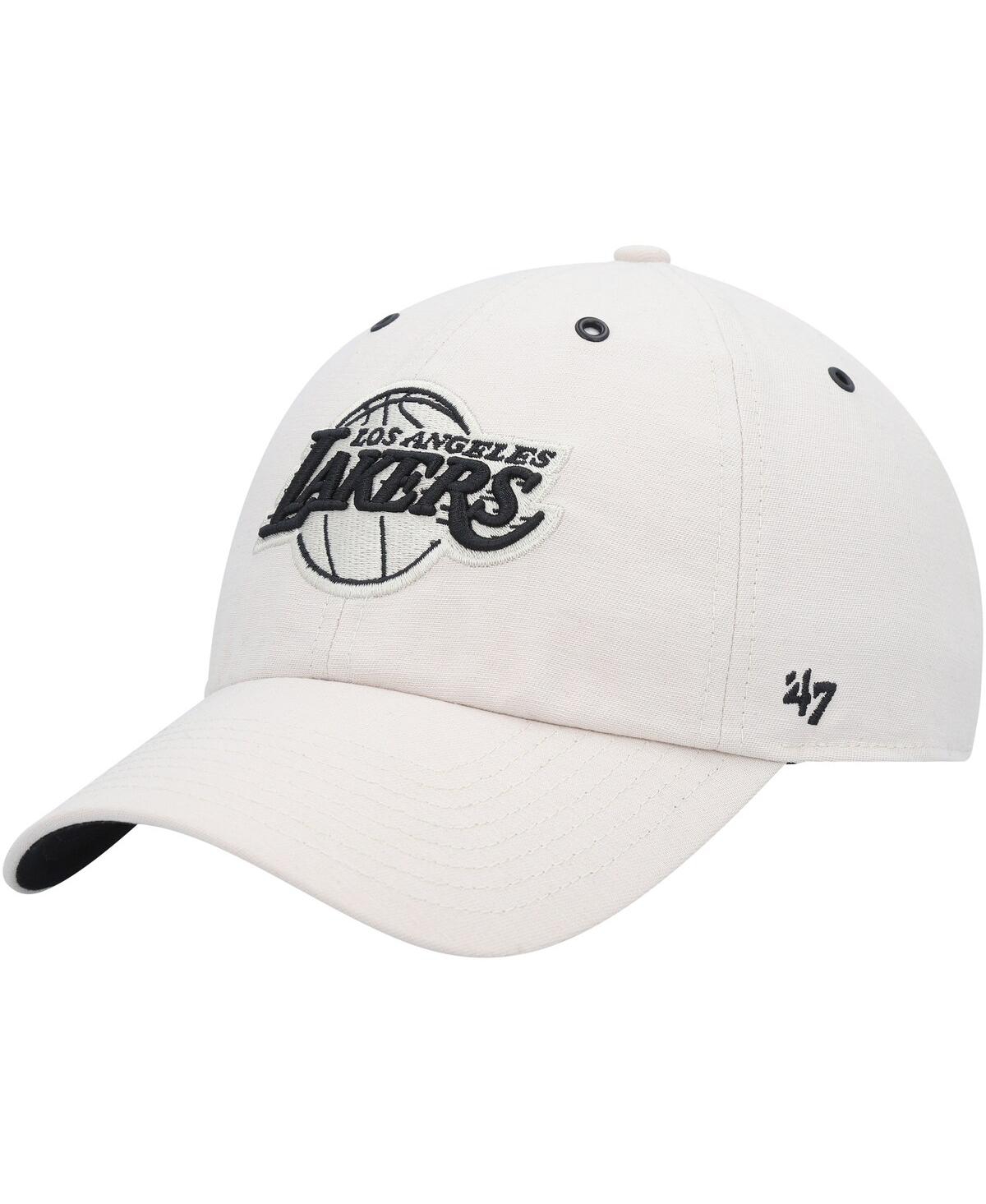 47 Brand Men's ' Cream Los Angeles Lakers Lunar Clean Up Adjustable Hat In Cream
