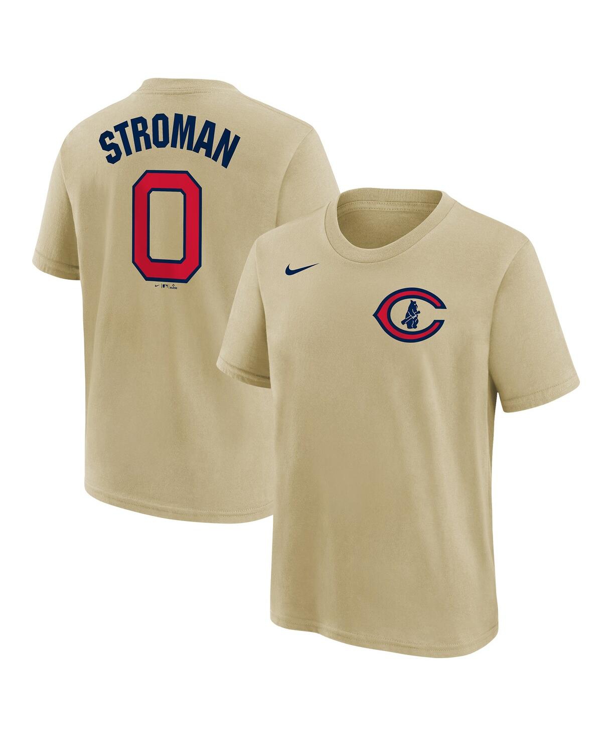 Big Boys and Girls Nike Marcus StromanChicago Cubs 2022 Field of Dreams Name and Number T-shirt - Cream