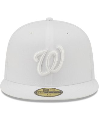 Men's Washington Nationals White on White 59FIFTY Fitted Hat