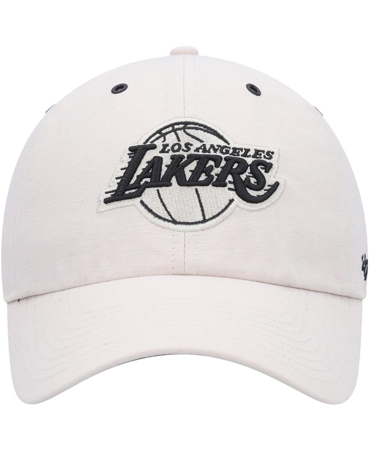 47 Brand Men's ' Cream Los Angeles Lakers Lunar Clean Up Adjustable Hat In Cream