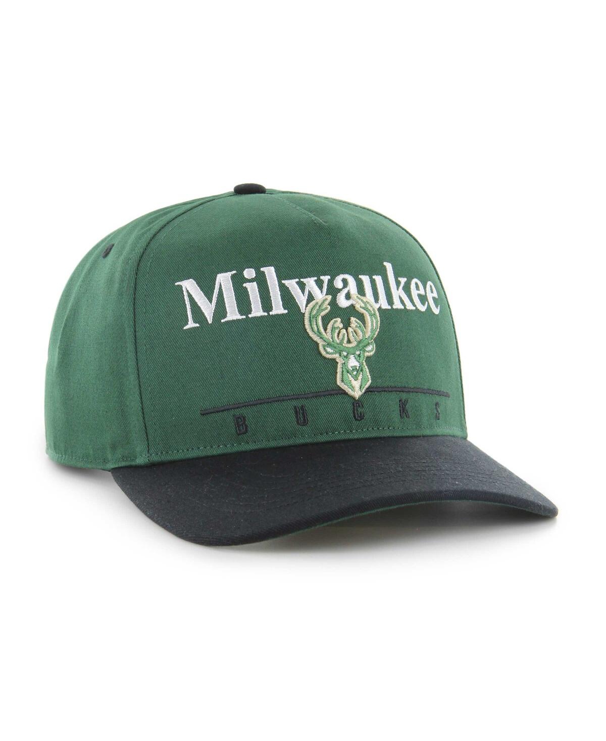 Men's '47 Brand Black Milwaukee Bucks Super Hitch Adjustable Hat - Black