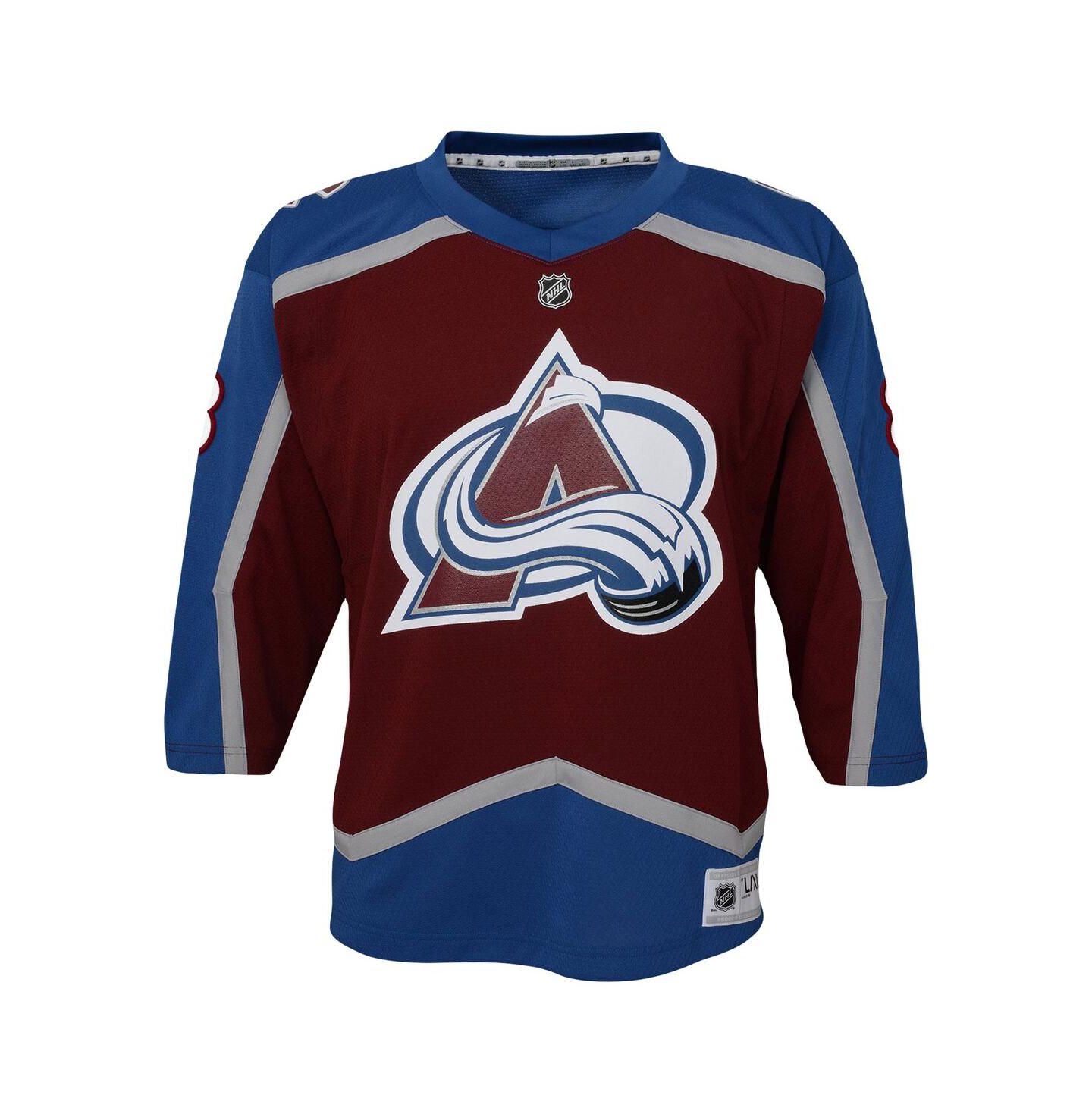 Детский топ Outerstuff Cale Makar Burgundy Colorado Avalanche Home Replica Player Jersey — фото 3
