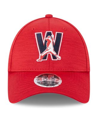 Men's Red Washington Nationals 2023 Clubhouse 9FORTY Snapback Hat