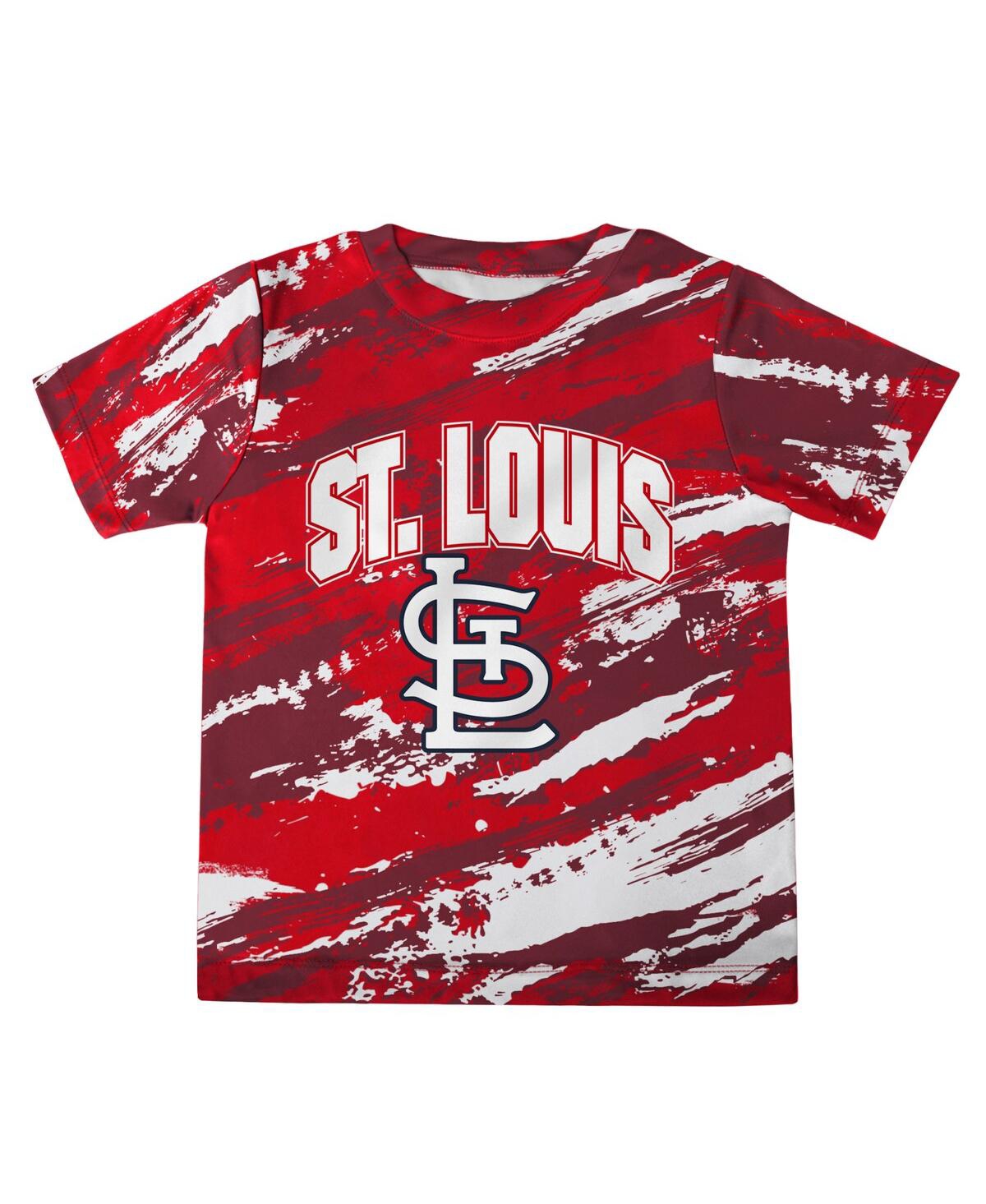 Infant Boys and Girlsand Navy St. Louis Cardinals Stealing Homebase 2.0 T-shirt and Shorts Set - Red, Navy
