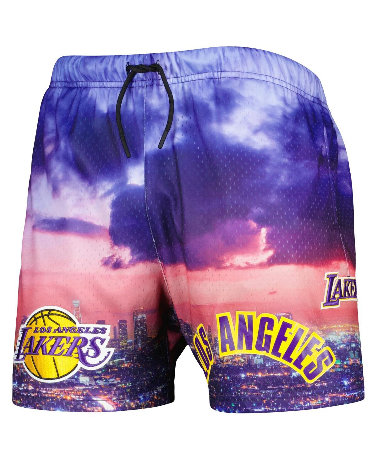 Shop Pro Standard Men's  Los Angeles Lakers Cityscape Shorts In Purple