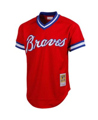 Men's Dale Murphy Red Atlanta Braves 1980 Authentic Cooperstown Collection Mesh Batting Practice Jersey