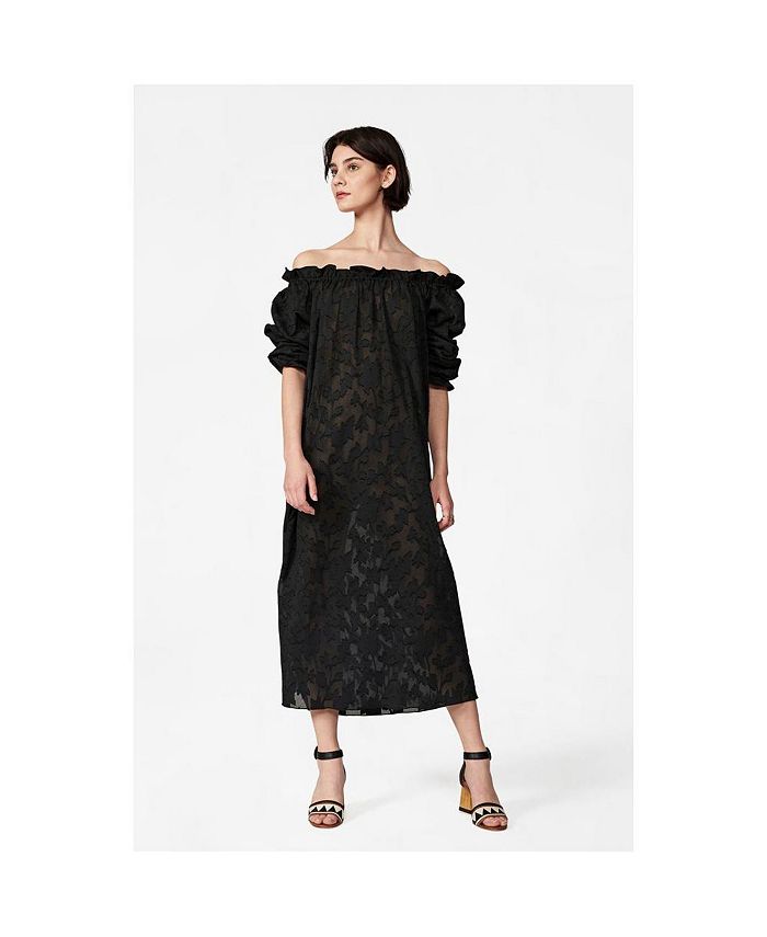 Black floral dress macys top