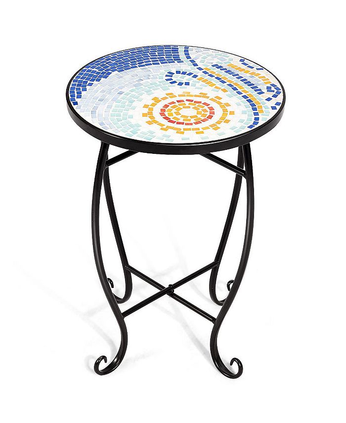 Costway Outdoor Indoor Accent Table Plant Stand Cobalt Macy's