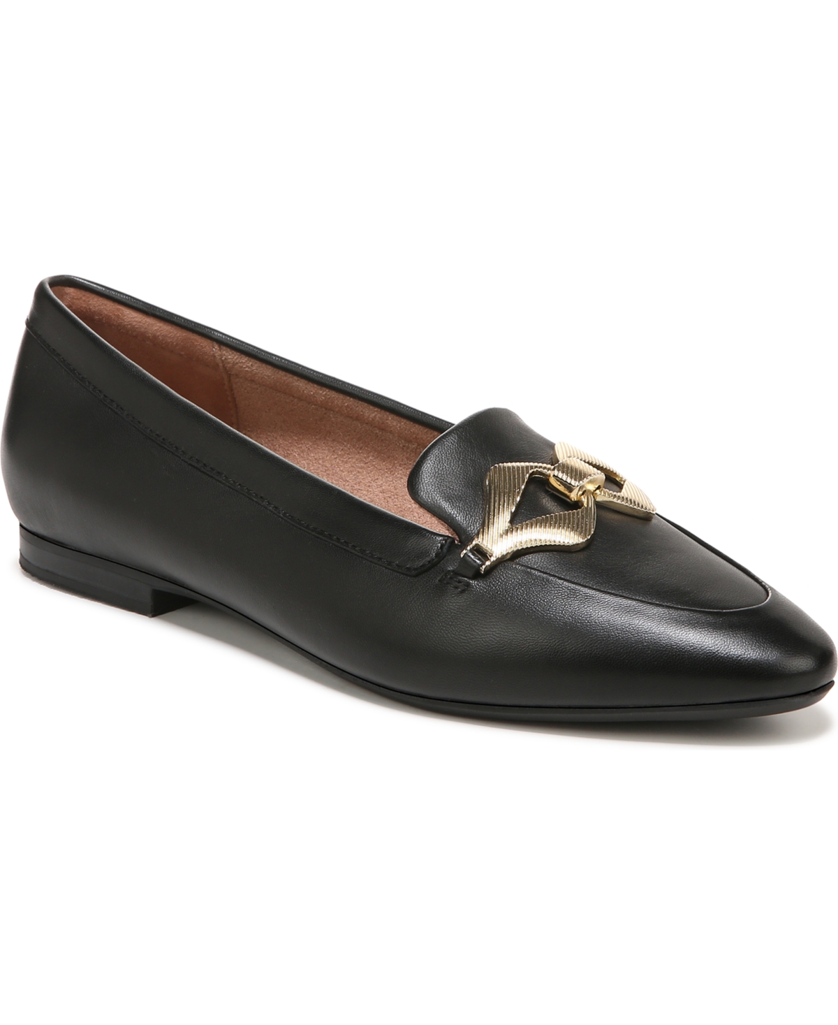 Shop Naturalizer Leala Slip-on Loafers In Black Leather