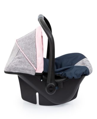 Dolls Grey, Blue, Pink Butterfly Car Seat