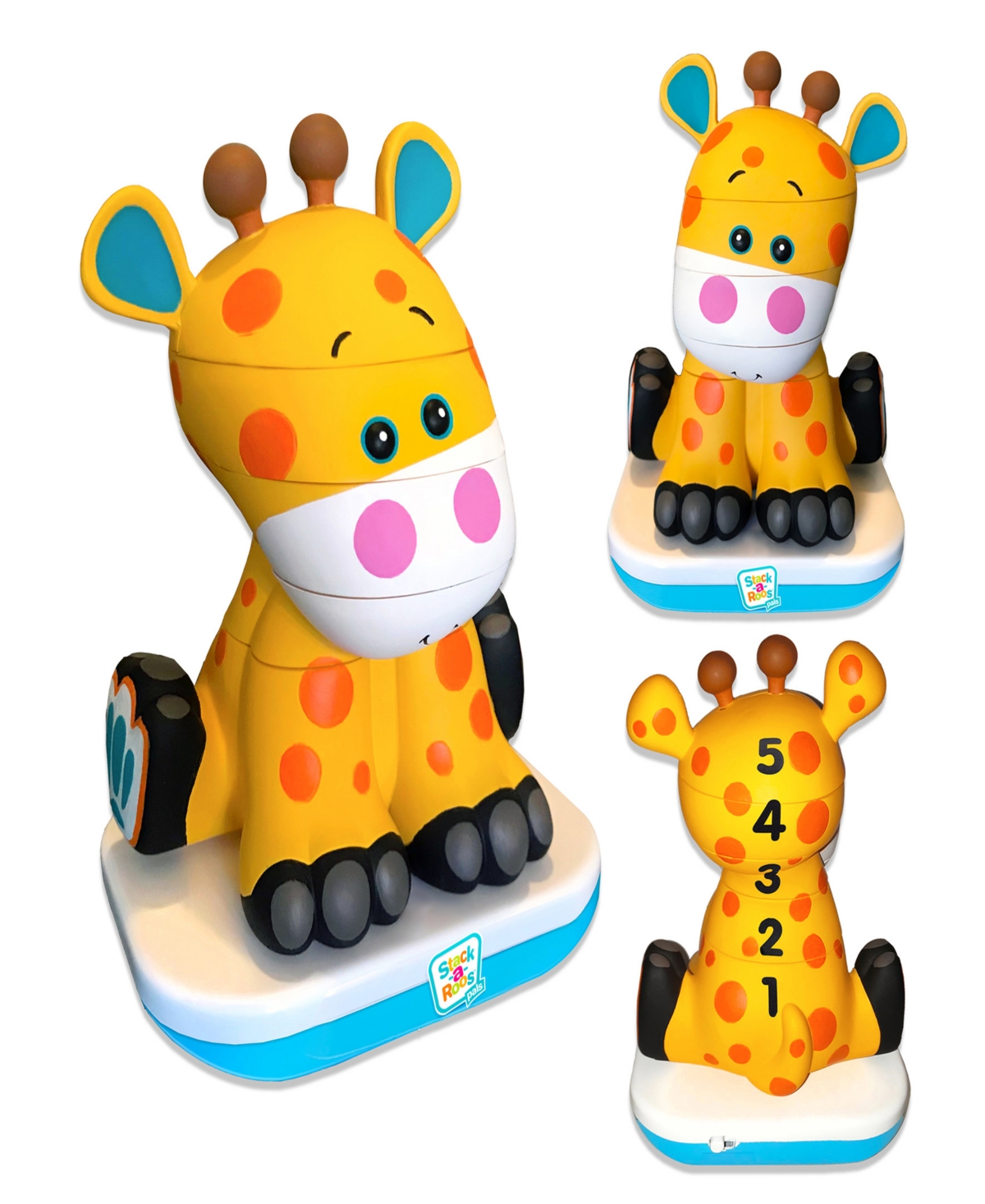 Shop Stack-a-roos Pals Baby Giraffe In Multi