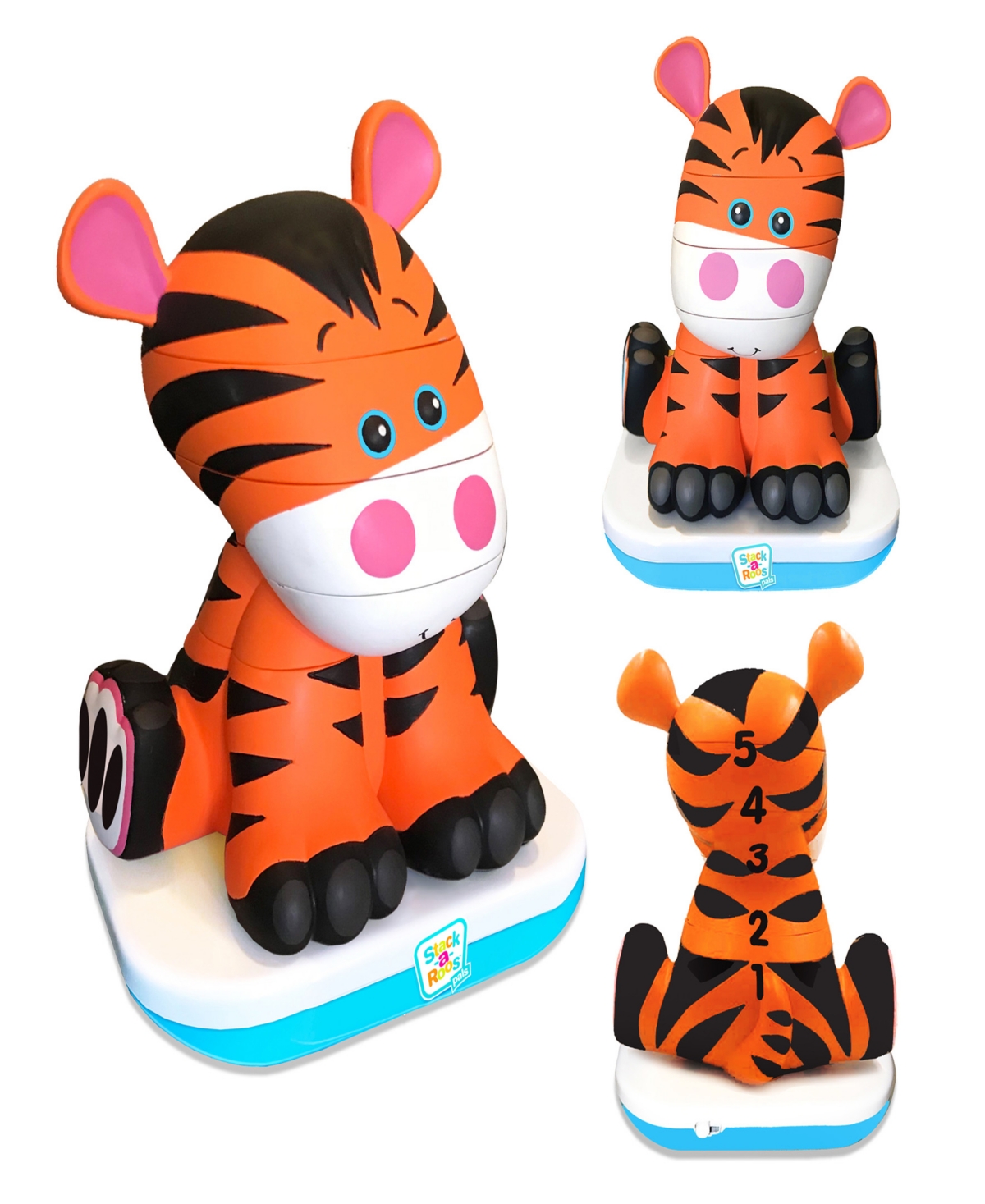 Shop Stack-a-roos Pals Baby Tiger In Multi