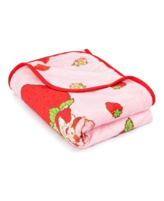 Strawberry Shortcake Strawberries Galore Travel 2 Piece Pillow Throw Set