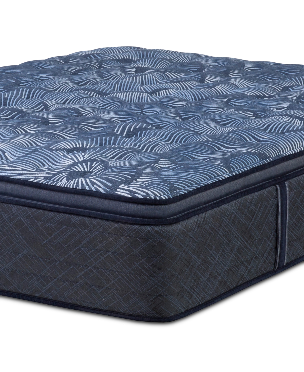Serta Perfect Sleeper Cobalt Calm 14" Medium Pillow Top Mattress Set-twin