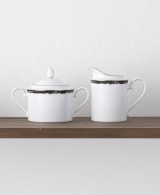 Rill Sugar and Creamer