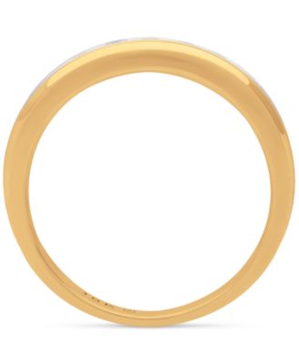 Men's Diamond Channel-Set Band (1/3 ct. t.w.) in 10k Gold