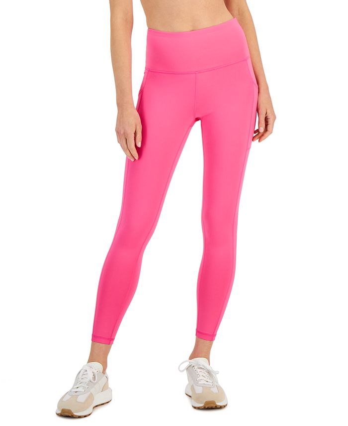 Women's Compression High-Waist Side-Pocket 7/8 Length Leggings, Created for  Macy's
