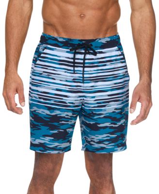 Reebok - Men's 7" Camo Stripe Core Volley Swim Shorts
