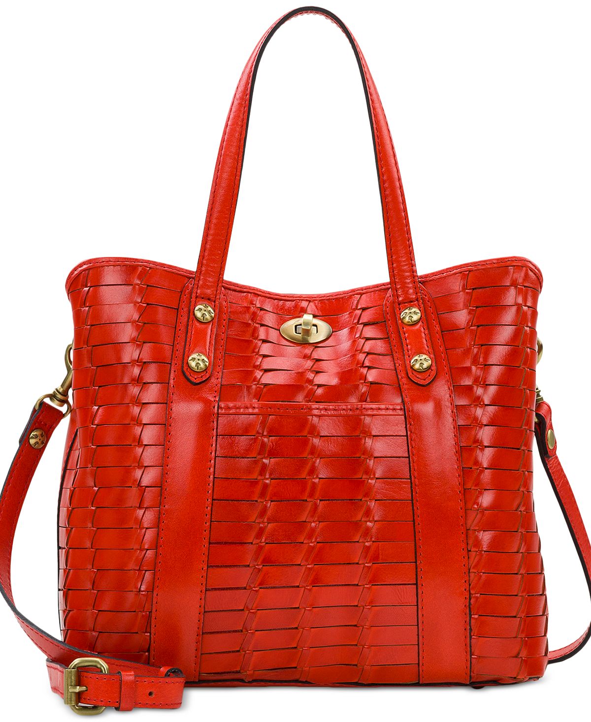 Patricia Nash - Darby Small Woven Leather Crossbody Tote