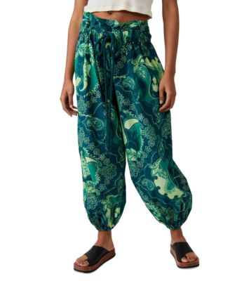 Free People - Women's After Glow Drawstring-Waist Balloon Pants