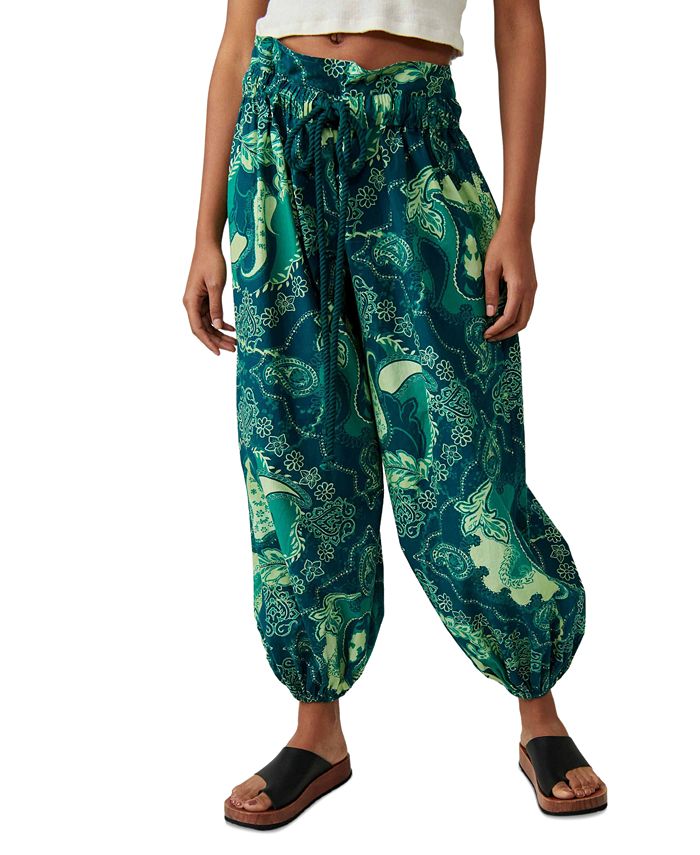 Free People Women's After Glow Drawstring-Waist Balloon Pants - Macy's