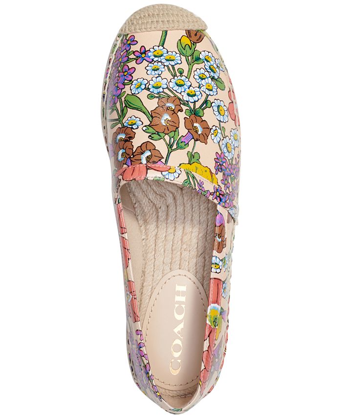  COACH womens Collins Printed Leather Espadrille | Loafers &  Slip-Ons