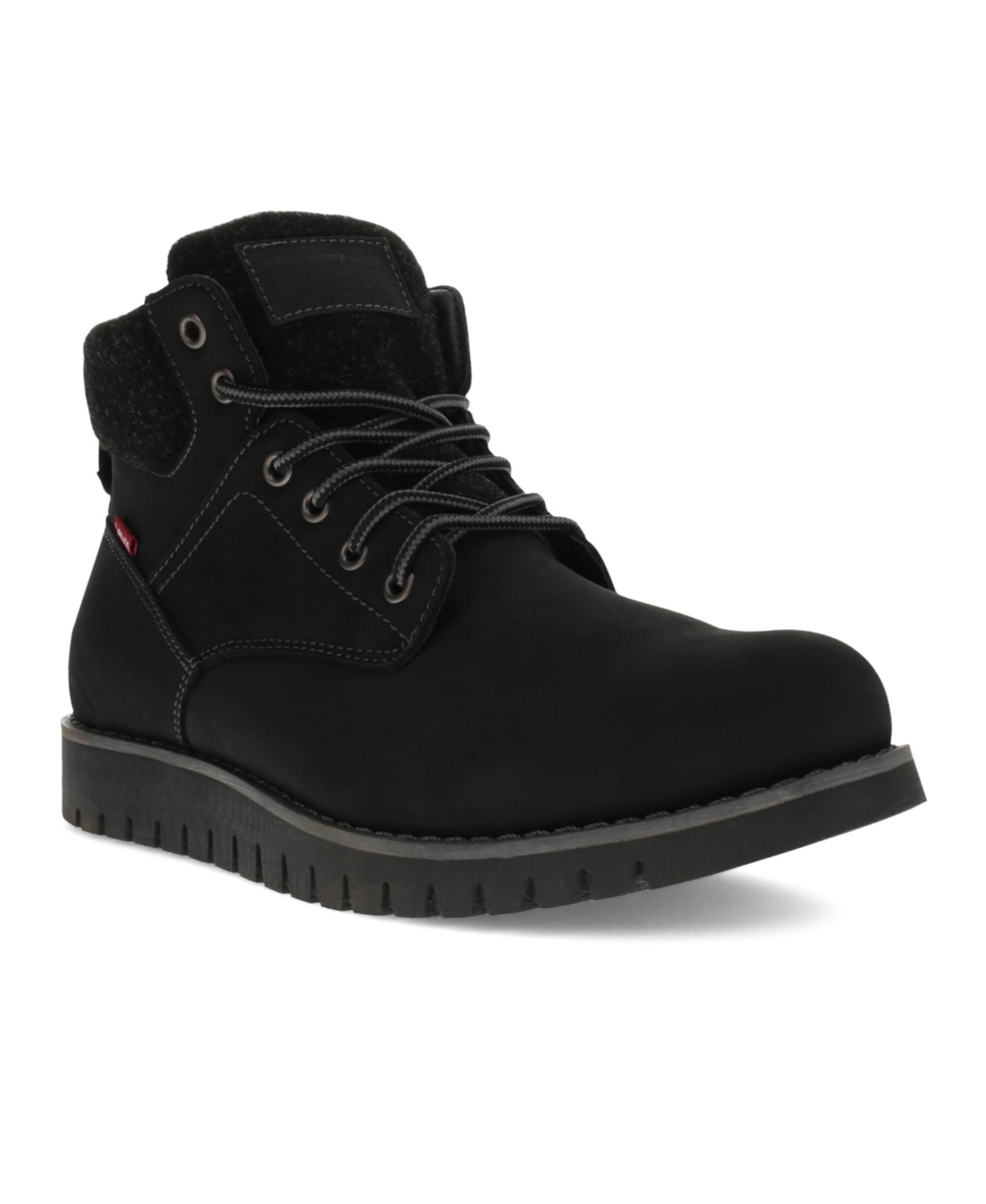 Shop Levi's Men's Charles Neo Lace-up Boots In Black