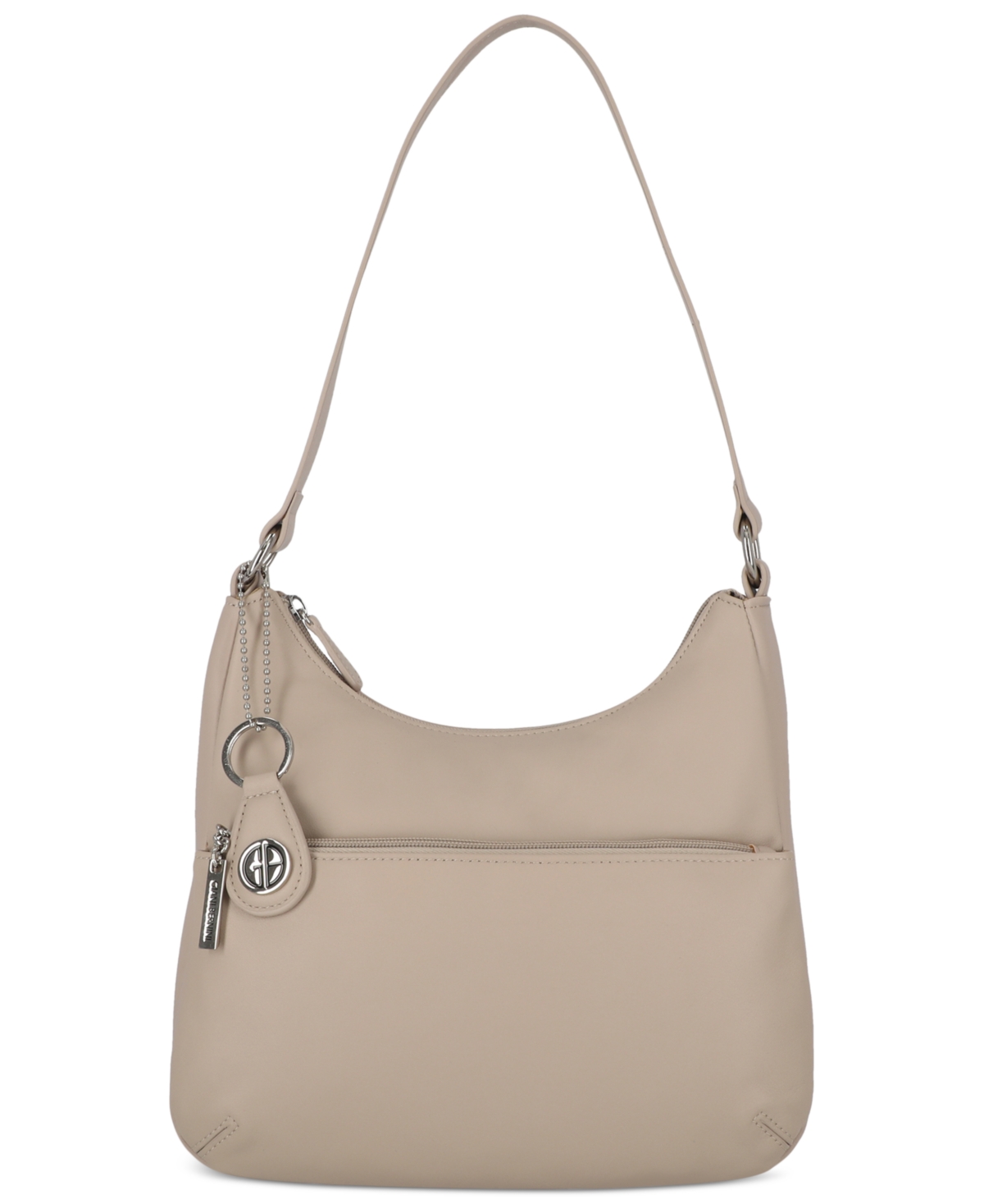 Nappa Leather Hobo Bag, Created for Macy's - Flax