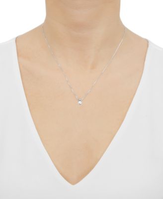 IGI Certified Lab Grown Diamond Solitaire 18" Pendant Necklace (1/2 ct. t.w.) in 14k White Gold or 14k Gold