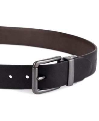 Men's Plaque Buckle Reversible Stretch Belt