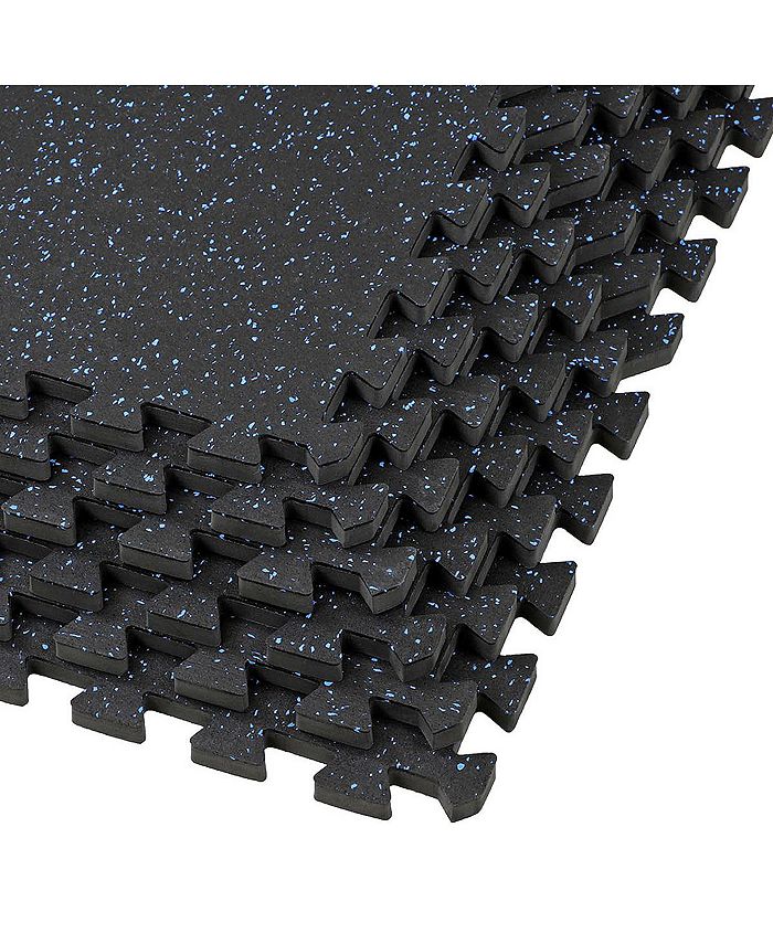 Xspec 1/2" Thick 48 Sq Ft Rubber Top EVA Foam Home Gym Mats 12 pcs