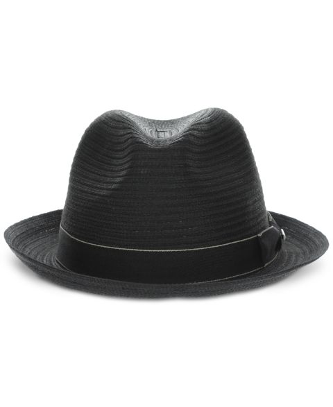 Мужской головной убор Scala Dorfman Pacific Braided Fedora Hat, цвет: Чёрный