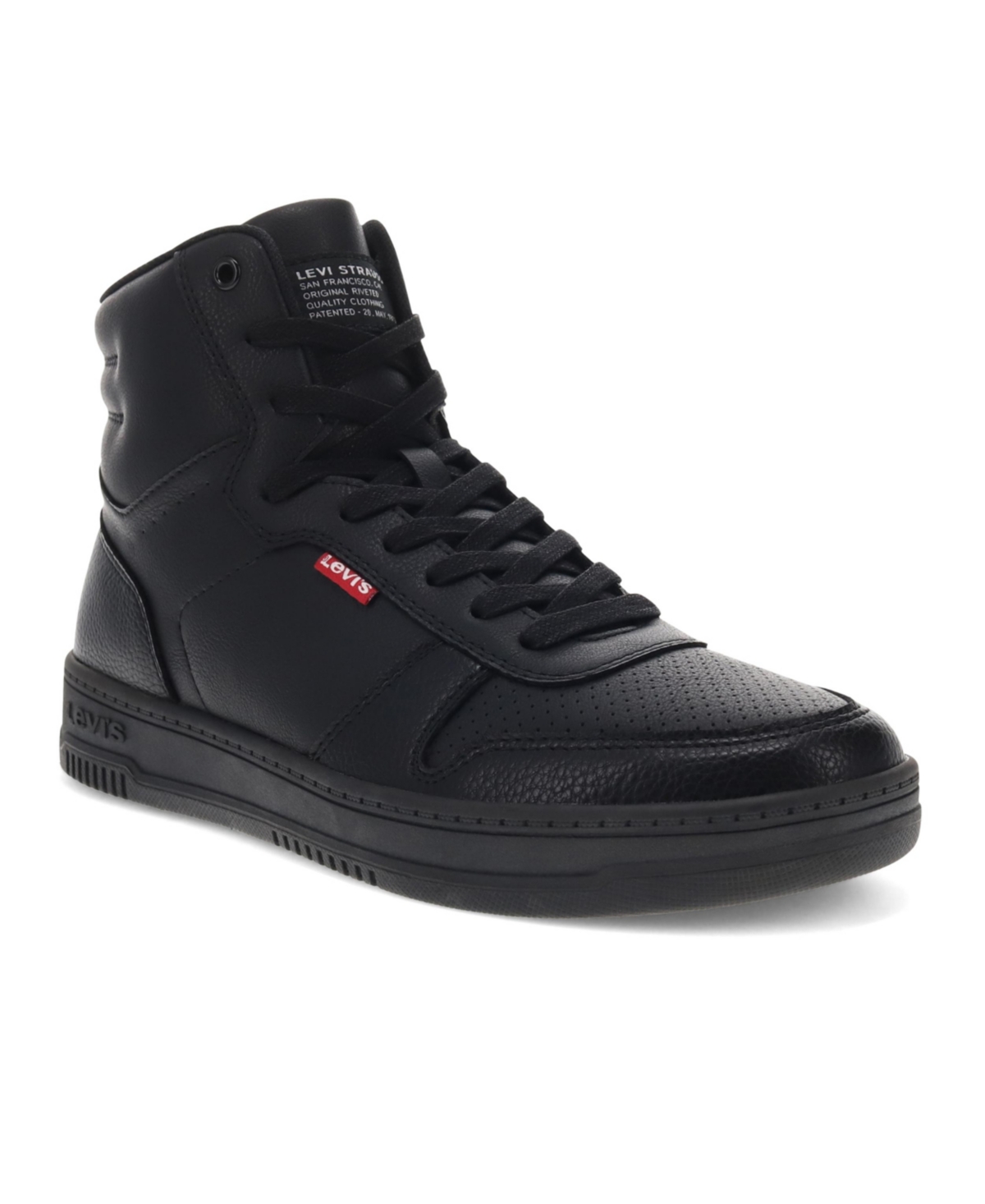 LEVI'S MEN'S DRIVE HIGH TOP FAUX-LEATHER LACE-UP SNEAKERS 