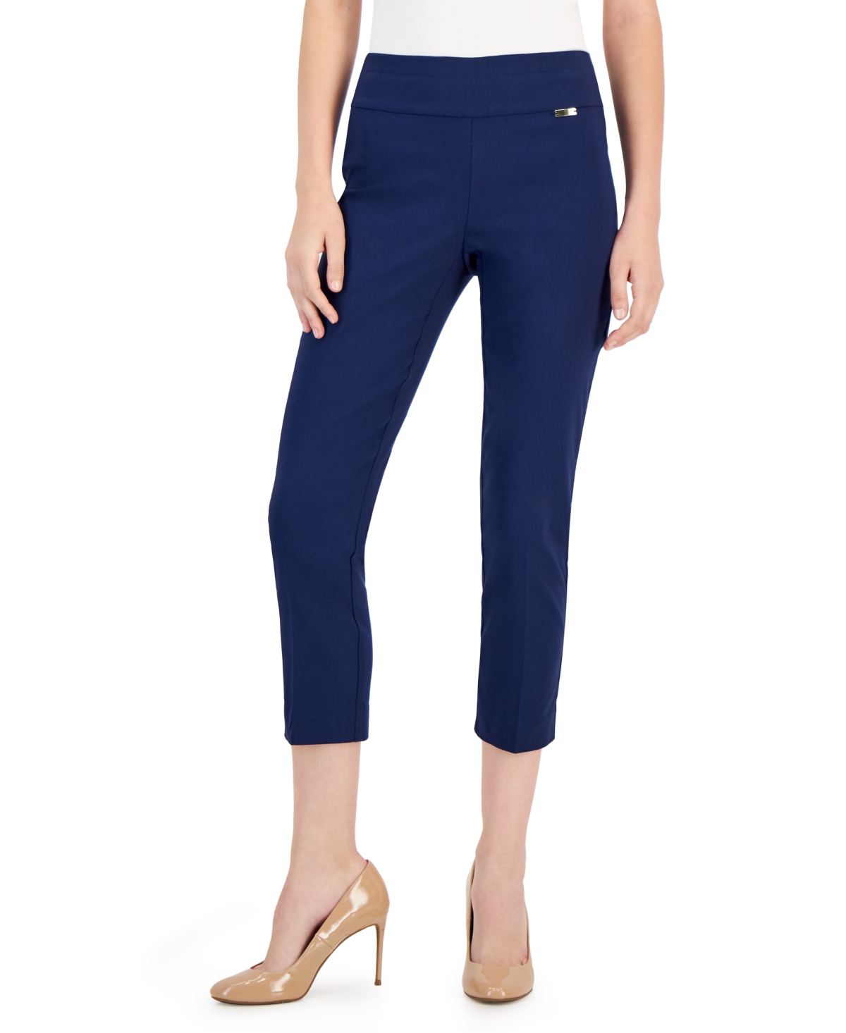 INC INTERNATIONAL CONCEPTS MID-RISE PETITE PULL-ON CAPRI PANTS, CREATED FOR MACY'S