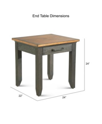 Steve Silver Bear Creek 24" Wide Wooden End Table