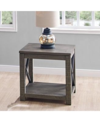 Steve Silver Dexter 24" Square Wooden End Table