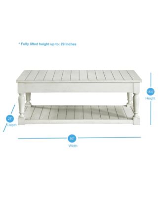 Steve Silver Hemingway 50" Lift Top Wooden Farmhouse Coffee Table