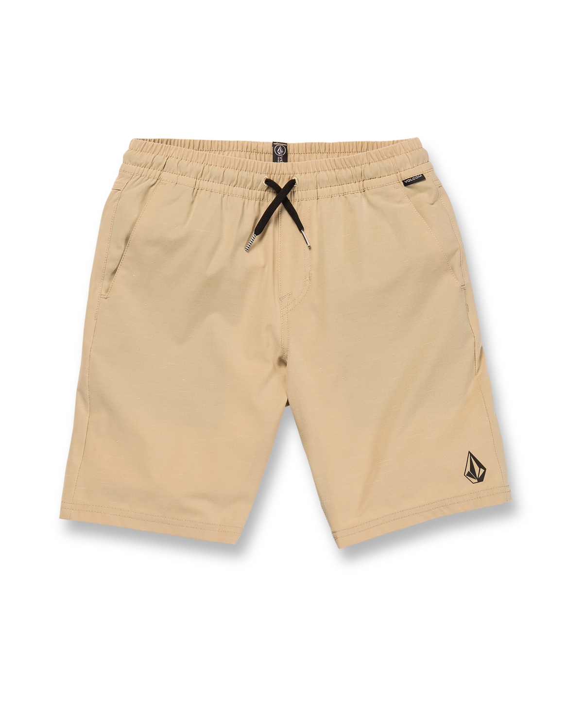 Volcom Big Boys Understoned Elastic Waist Hybrid Shorts In Almond