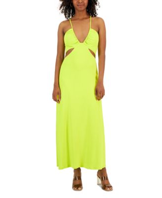 RACHEL Rachel Roy Women's Willow Side-Cutout V-Neck Dress - Macy's