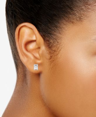 Certified Lab Grown Diamond Emerald-Cut Stud Earrings (3 ct. t.w.) in 14k Gold