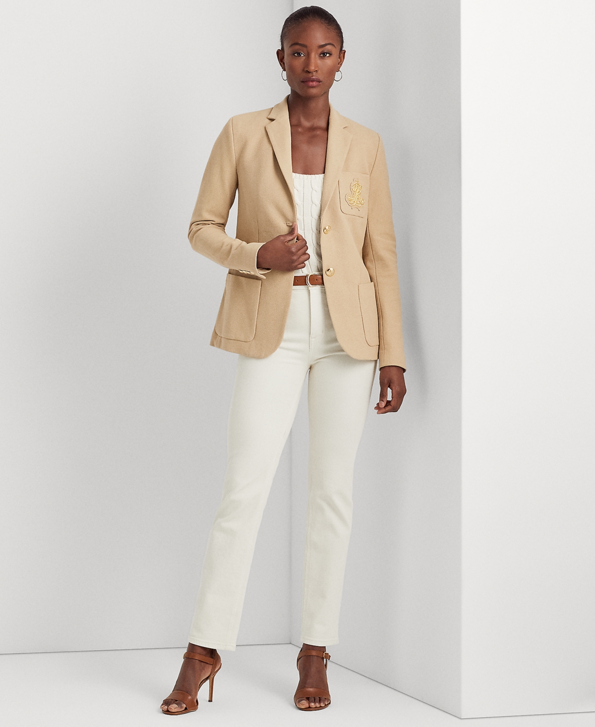 Lauren Ralph Lauren Bullion Jacquard Blazer, Regular & Petite