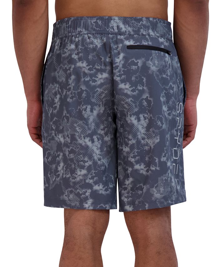 Spyder Men's 9 Laser Cut Hybrid Board Short, Aqua, Small