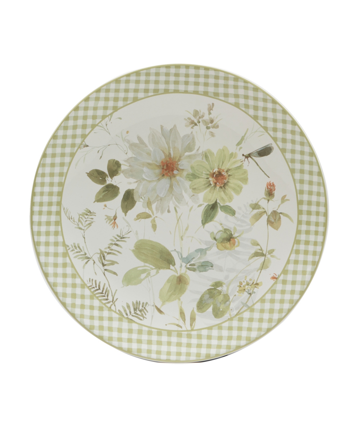 Certified International Green Fields Set of 4 Dinner Plate
