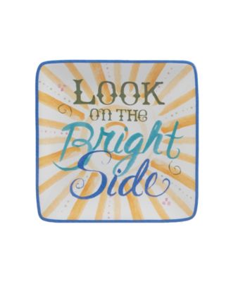 Lemonade Set of 4 Canape Plates, 6"