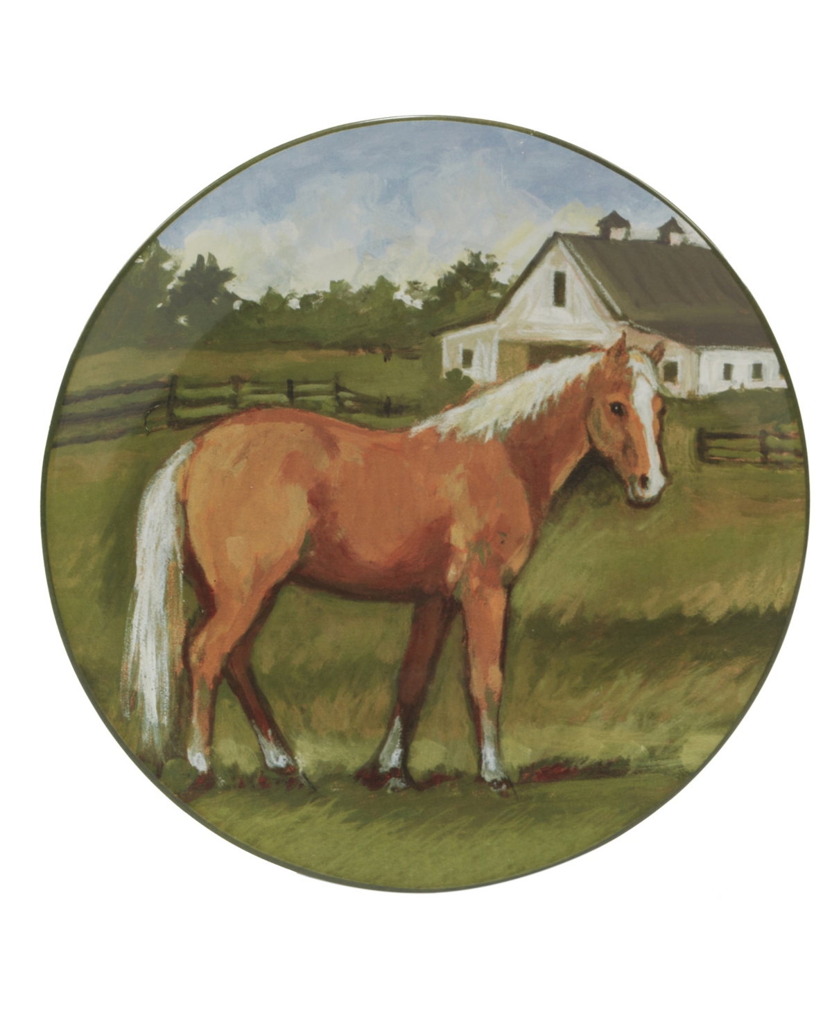 Certified International York Stables Set of 4 Dinner Plate
