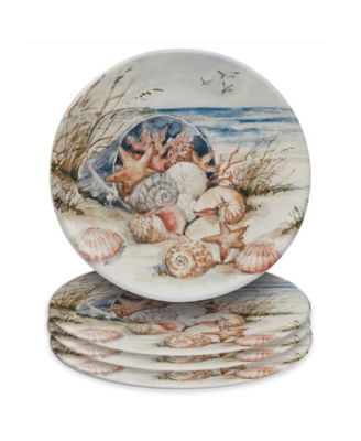 Coastal Landscape 16 PC-Dinnerware Set, Service for 4