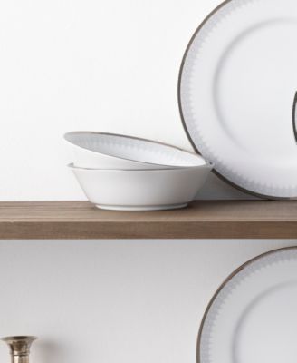 Silver Colonnade Set of 4 Soup Bowls, 7", 20 oz.