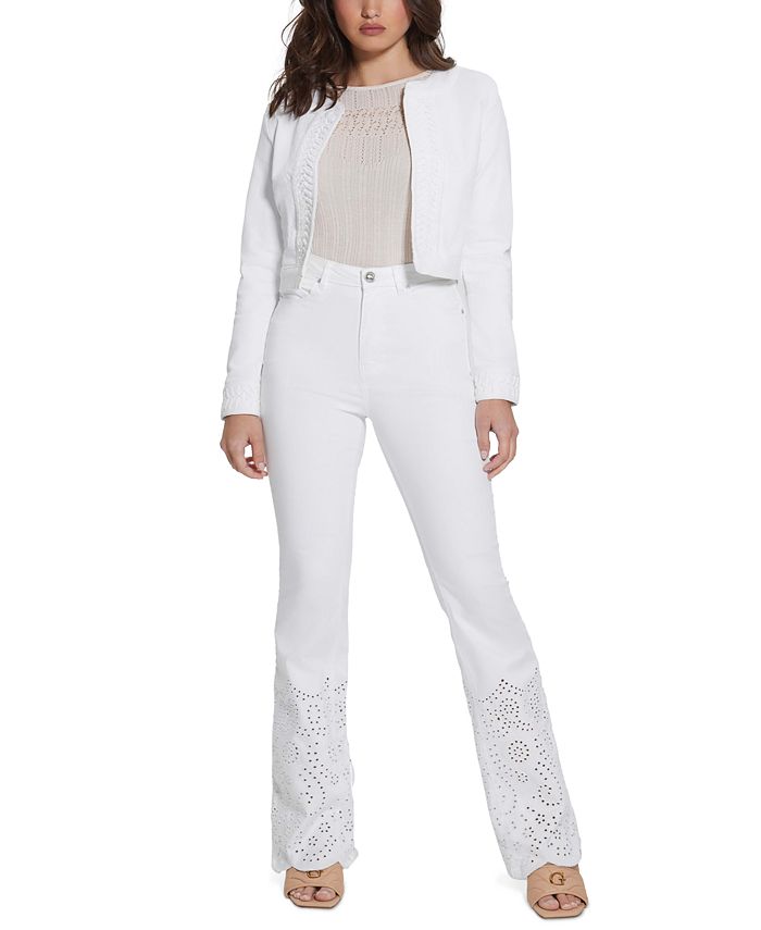 GUESS Women's LongSleeve Embroidered Cherish Jacket Macy's