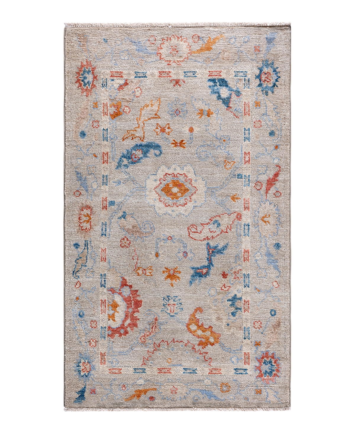 Adorn Hand Woven Rugs Serapi M1982 8'1" X 10'11" Area Rug In Mist
